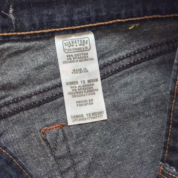 🔴𝗕𝗢𝗚𝗢🔴size 12 medium signature levi womens jeans - Picture 2 of 16